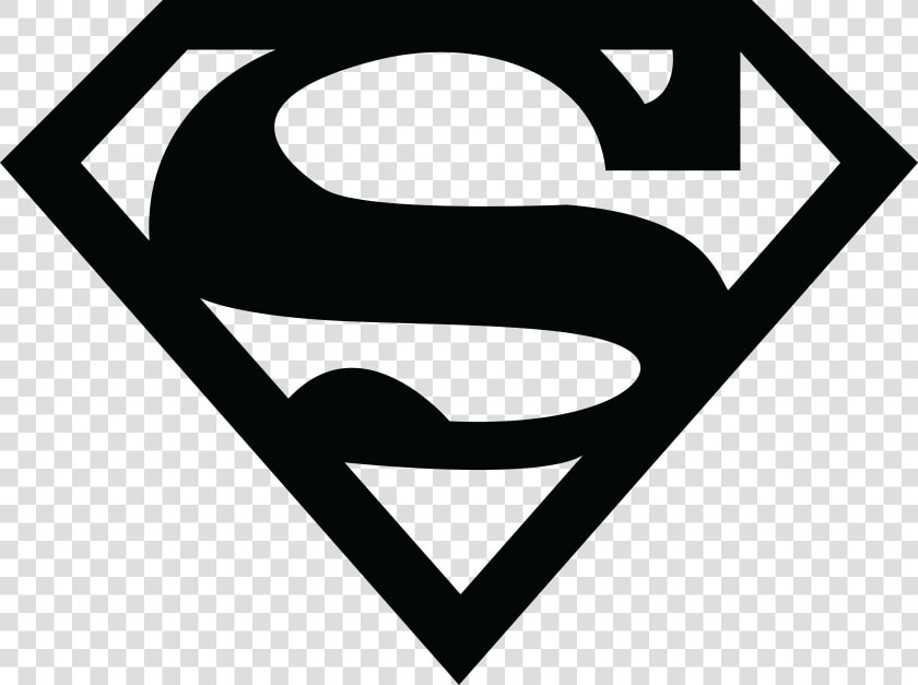 Superhero Silhouette  Silhouette Vinyl  Superwoman   Superman Logo Black And White  HD Png DownloadTransparent PNG