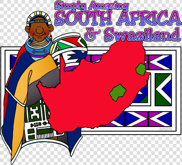 Africa Clip Art By Phillip Martin  South Africa And   South Africa And Swaziland  HD Png DownloadTransparent PNG