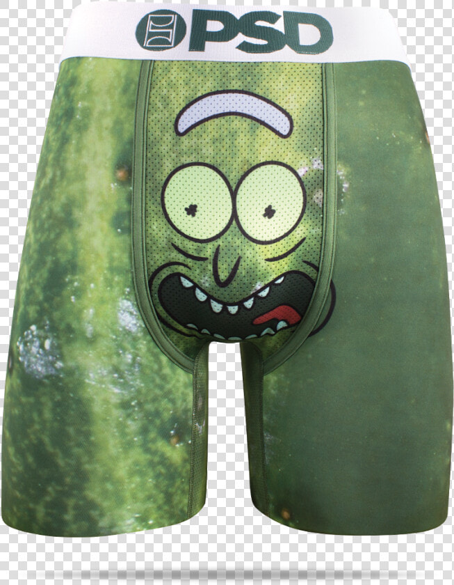 Psd Green Rick And Morty Pickle Rick Boxer Briefs   Rick And Morty Pickle Rick  HD Png DownloadTransparent PNG