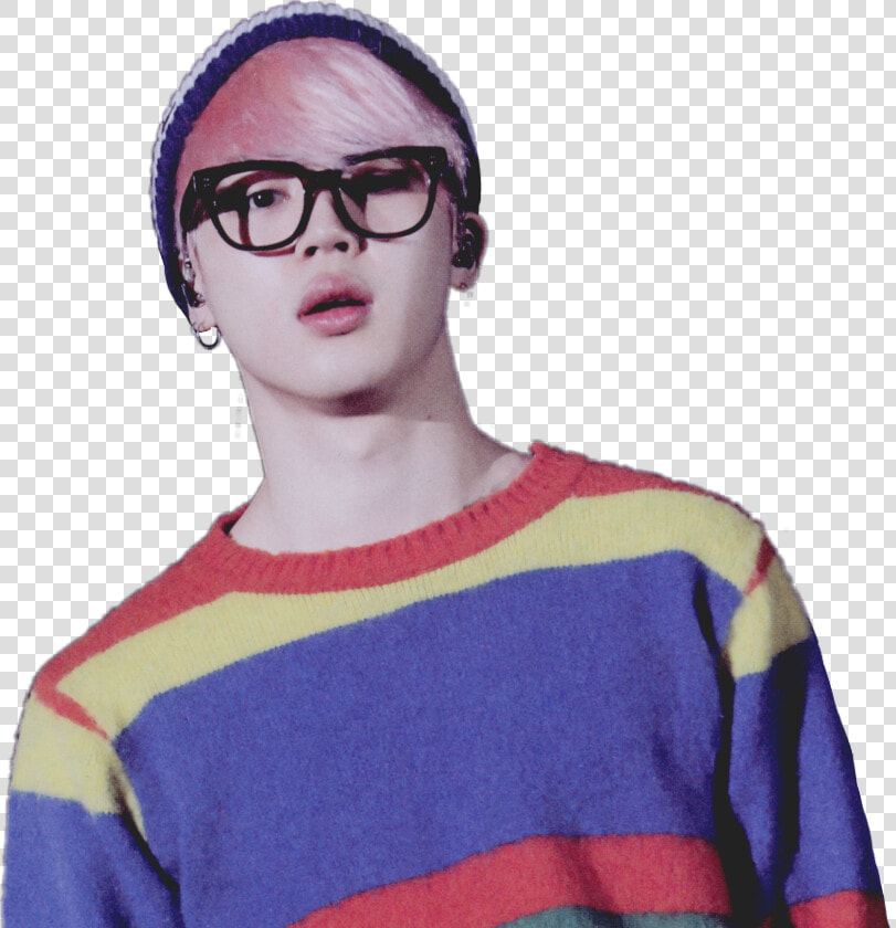 Deokjin Bts Sticker Park Jimin Glasses Clipart   Park Jimin Png  Transparent PngTransparent PNG