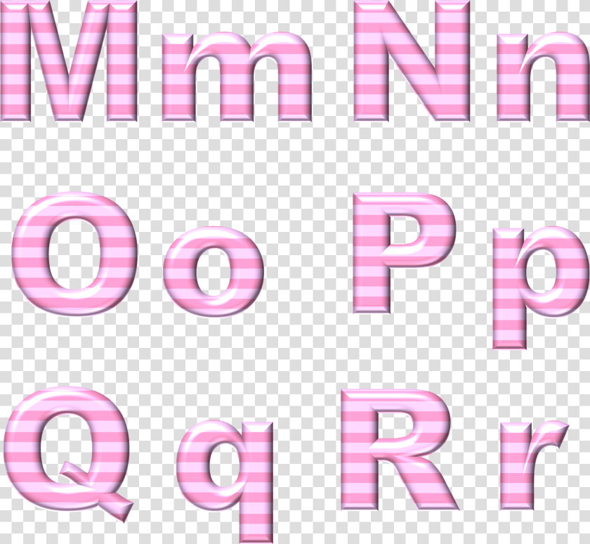 Pink 3d Letters M  N  O  P  Q  R   Abecedario Rosa En Png  Transparent PngTransparent PNG