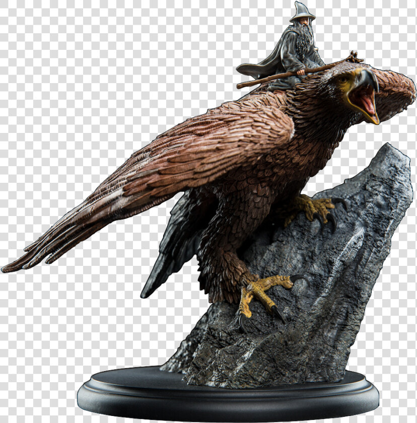 Weta Lord Of The Rings Gandalf On Gwaihir Statue Toyslife  HD Png DownloadTransparent PNG