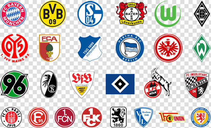 Meffert Bundesliga Trikots   Bundesliga All Team Logo  HD Png DownloadTransparent PNG