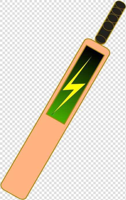 Sports Equipment cricket Bat yellow   Cricket Bat Ball Clipart  HD Png DownloadTransparent PNG