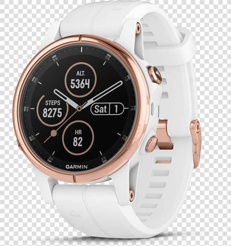 Garmin Fenix 5s Plus Sapphire Compact Multisport Watch  HD Png DownloadTransparent PNG