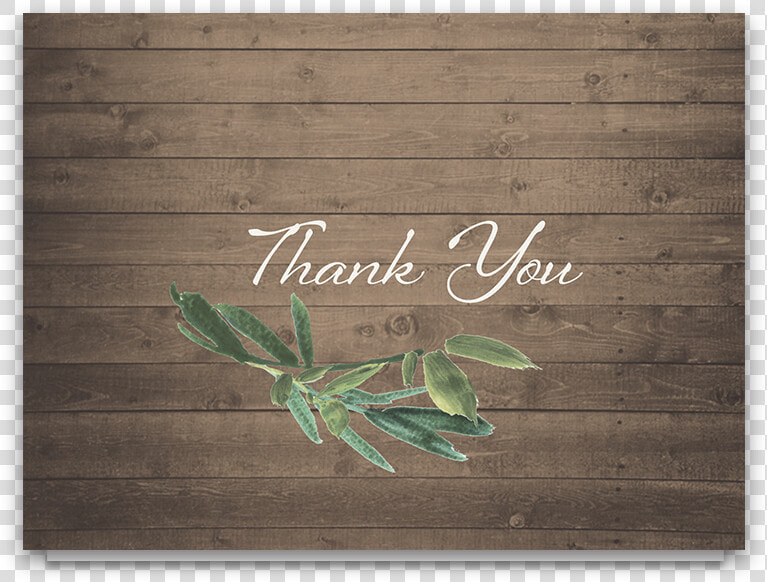 Rustic Wood And Greenery Wedding Thank You Notes   Calligraphy  HD Png DownloadTransparent PNG