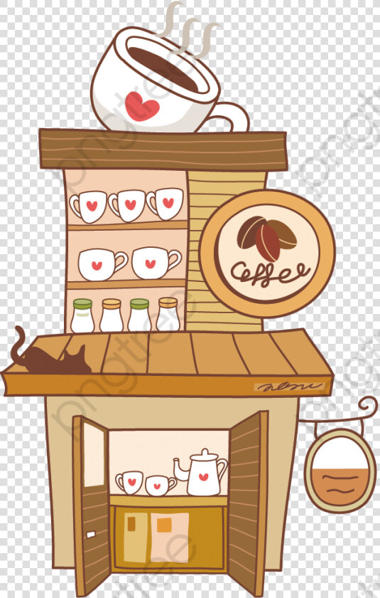 Transparent Coffee Cartoon Png   Coffee Shop Png  Png DownloadTransparent PNG