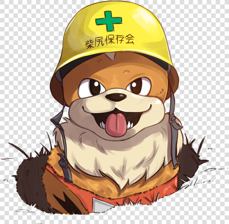 Hard Hat Growlithe Drawthread     Cartoon  HD Png DownloadTransparent PNG