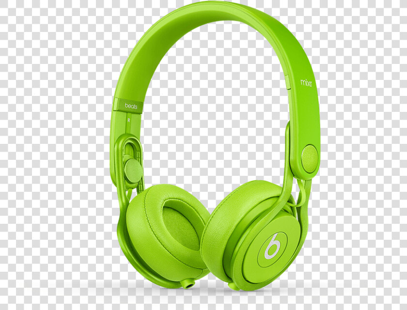 Green Dj Headphones   Beats Mixr Neon  HD Png DownloadTransparent PNG