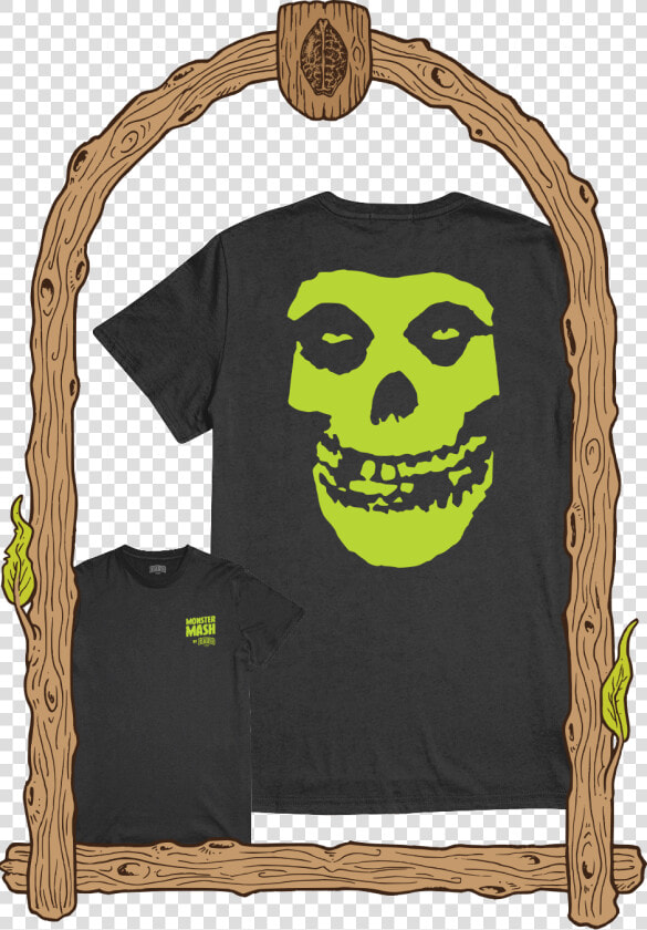 Transparent Green Skull Png   Misfits Skull  Png DownloadTransparent PNG