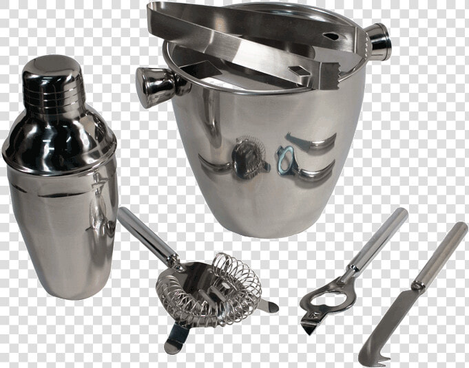 Pampered Grape 6pcs Stainless Steel Bar Set Class   Kitchen Appliance  HD Png DownloadTransparent PNG