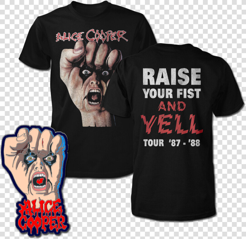 Alice Cooper Raise Your Fist And Yell T Shirt  HD Png DownloadTransparent PNG