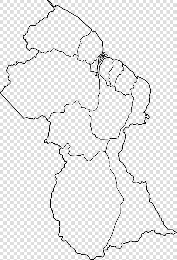 Drawing Of The Map Of Guyana  HD Png DownloadTransparent PNG