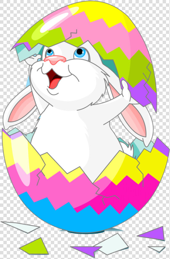 Png Freeuse Library Cracked Vector Easter Egg   Bunny In Egg Clipart  Transparent PngTransparent PNG