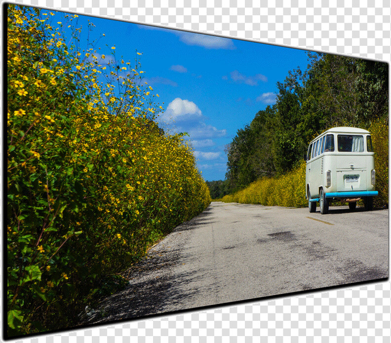 Hippie Van Flower Power Canvas Print   Street  HD Png DownloadTransparent PNG