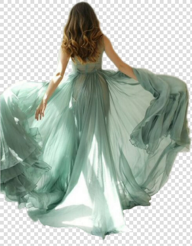  tinypeople  gown  woman  romantic  walkingaway  dress   Girl Walking Away Dress Transparent  HD Png DownloadTransparent PNG