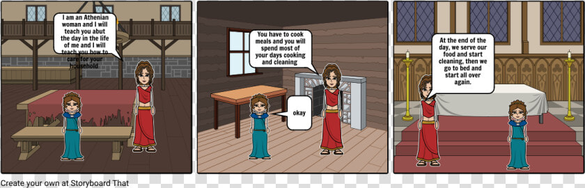 Day In The Life Of An Athenian Woman Comic  HD Png DownloadTransparent PNG