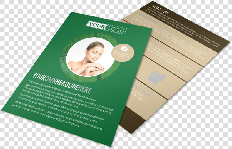 Spa Facial Treatments Flyer Template Preview  HD Png DownloadTransparent PNG