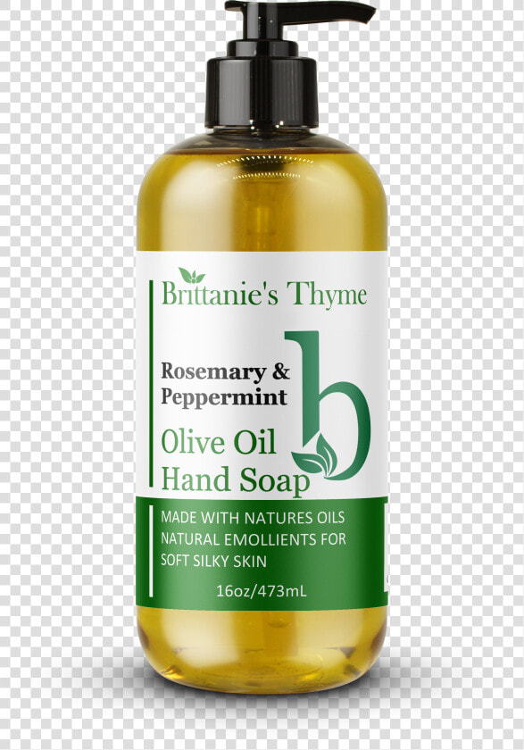 Rosemary Peppermint Olive Oil Hand Soap  HD Png DownloadTransparent PNG