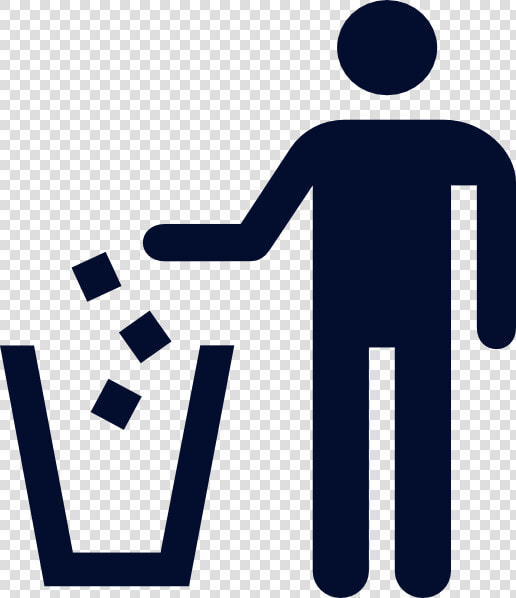 Blue Trash Man Svg Clip Arts   Put In Trash Icon  HD Png DownloadTransparent PNG