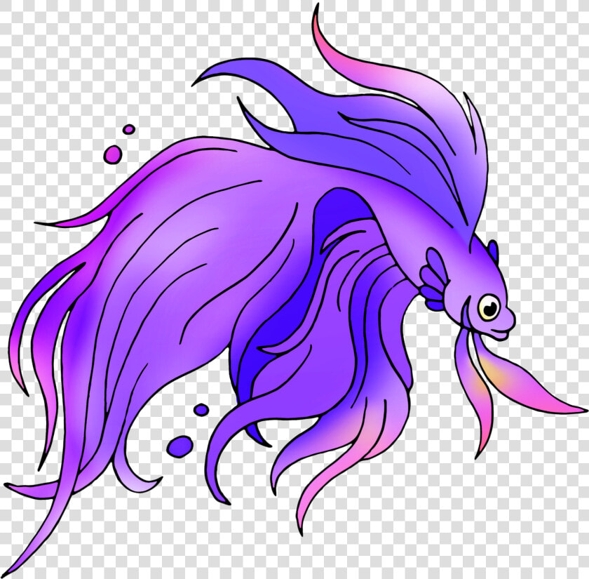  angelfish  fish  purple  myedit  drawing Op Drawing   Illustration  HD Png DownloadTransparent PNG