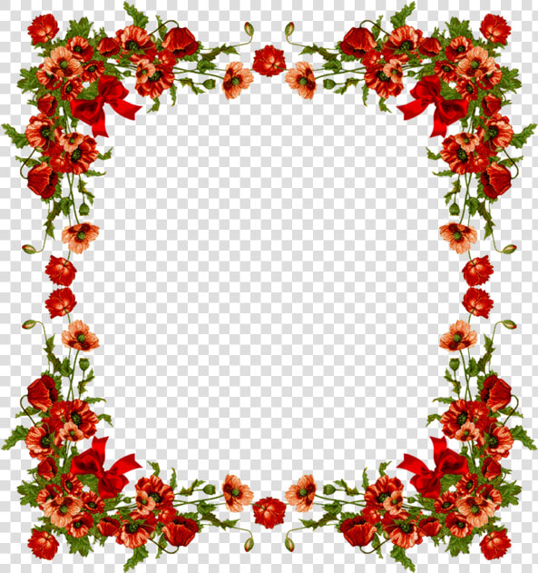 Poinsettia Flower Border Png  Transparent PngTransparent PNG