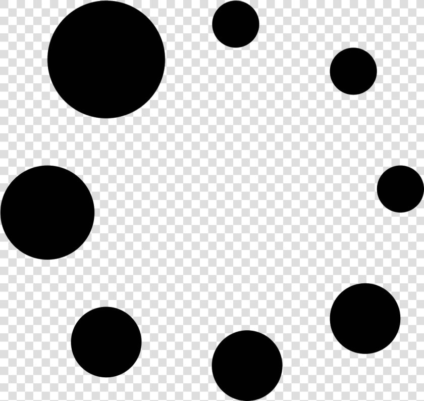 There Are 8 Small Circles Arranged In A Circle   Transparent Small Black Circle  HD Png DownloadTransparent PNG