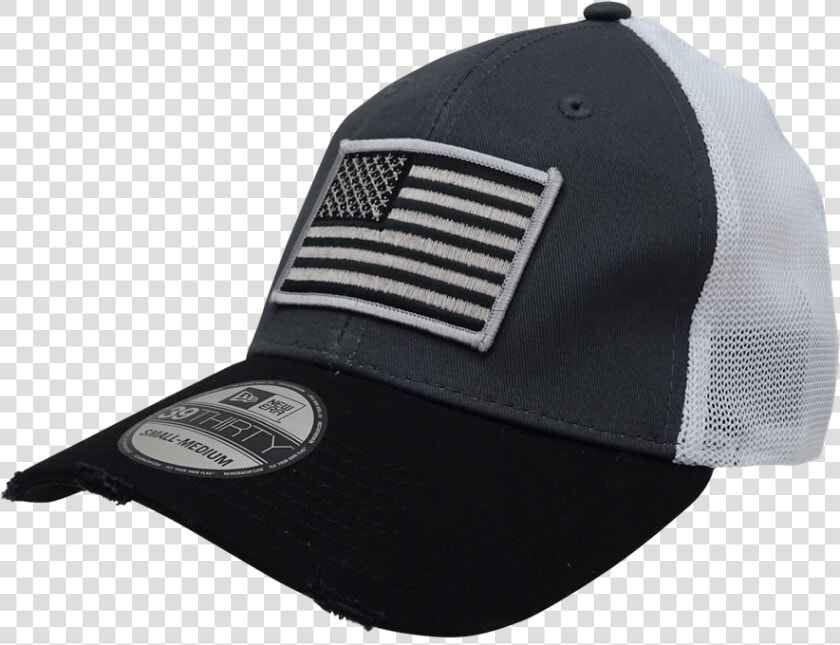 American Flag Vintage Mesh Black graphite white Cap   Baseball Cap  HD Png DownloadTransparent PNG