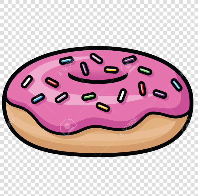 Donut Cartoon Doughnut Clipart Pencil And Inlor Transparent   Cartoon Doughnut  HD Png DownloadTransparent PNG