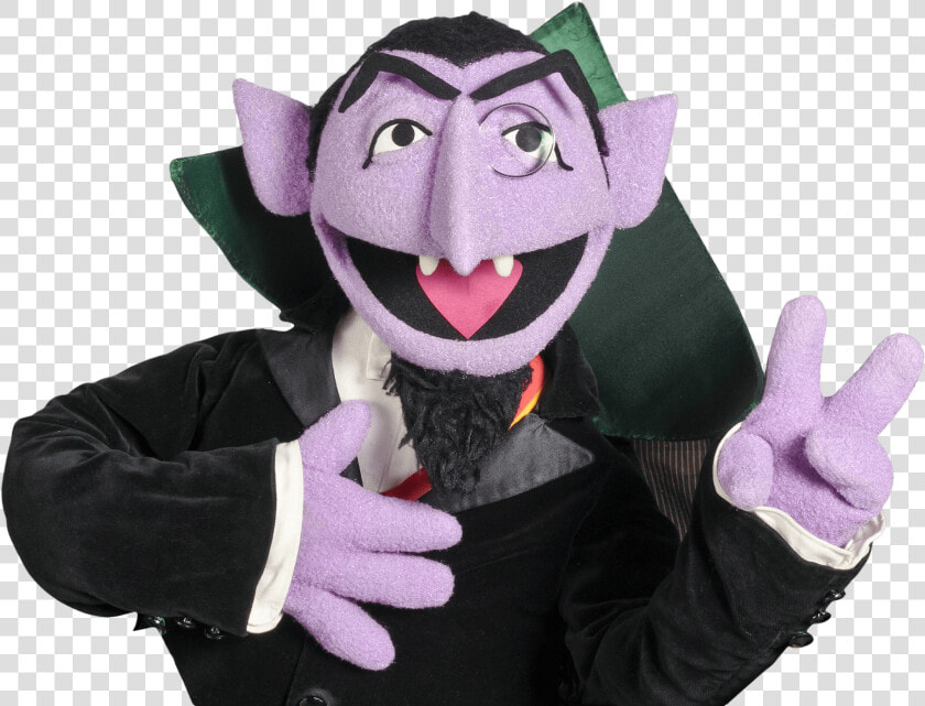 Sesame Street Count Von Count Peace Sign   Count Sesame Street  HD Png DownloadTransparent PNG