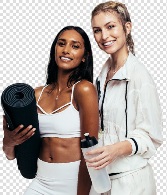 Male And Female Personal Trainers   Women Smile Fitness  HD Png DownloadTransparent PNG