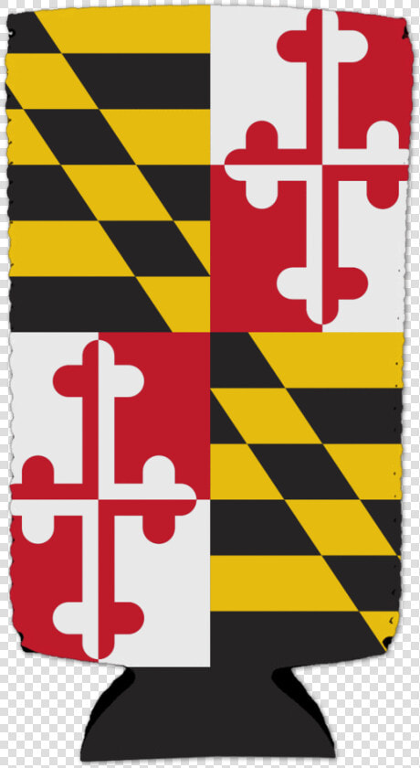 Maryland Flag   Stadium Can Cooler   Black And White Tiles Floor  HD Png DownloadTransparent PNG