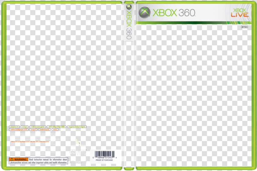 Unknown Xbox 360 Box Template  online Image    Png   Xbox 360  Transparent PngTransparent PNG