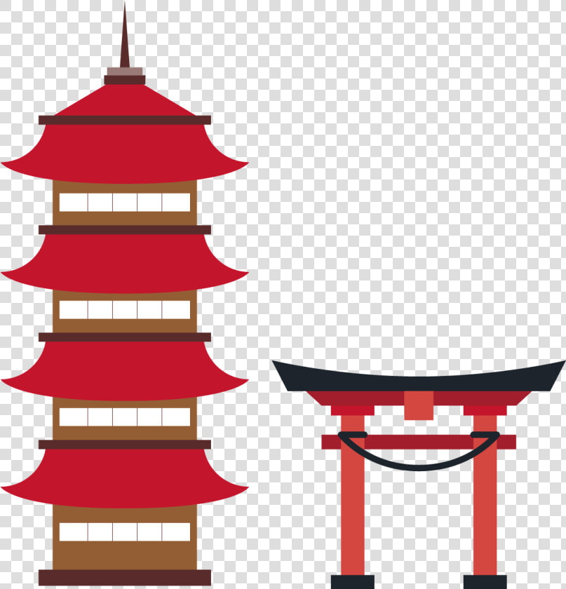 Japan Shinto Shrine Template Icon   Japan Temple Cartoon Png  Transparent PngTransparent PNG