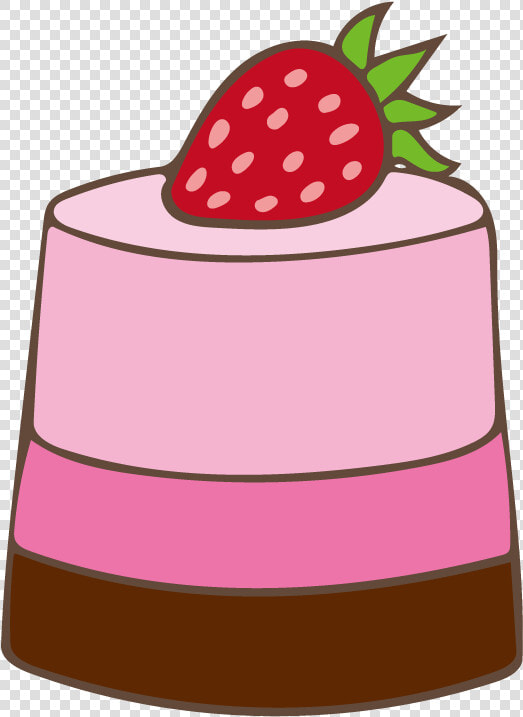 Clip Free Stock Desserts Clipart Mousse Cake   Strawberry Cake Cartoon Free  HD Png DownloadTransparent PNG