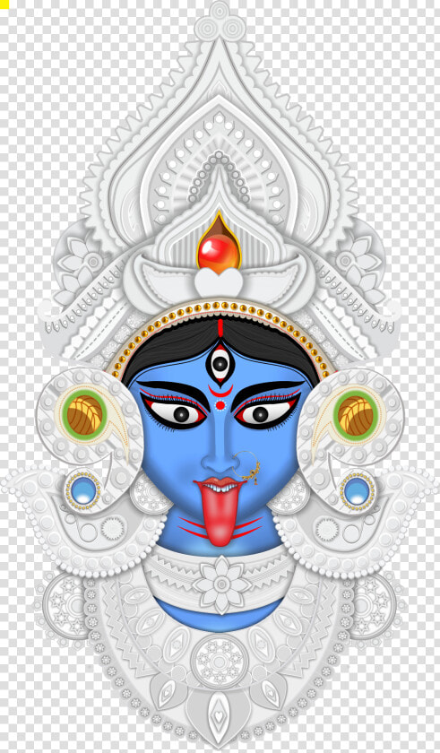 Maa Kali Face Png  Transparent PngTransparent PNG