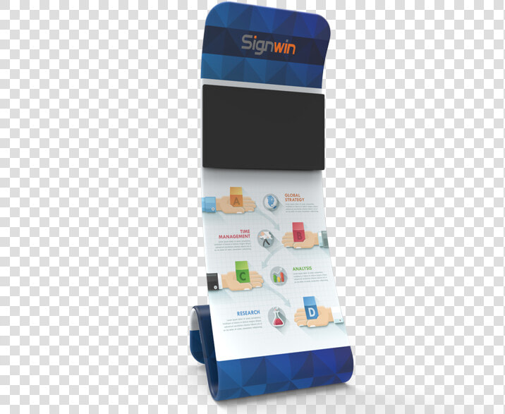 Snakelike Monitor Tension Fabric Banner Stand   Case  HD Png DownloadTransparent PNG