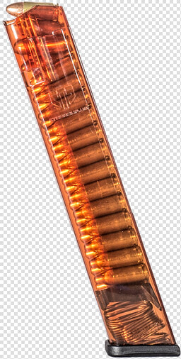 Translucent Glock 18 Mag Orange   Glock 43 Ets Red Magazine  HD Png DownloadTransparent PNG