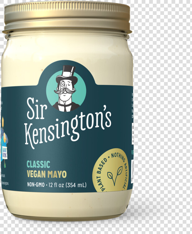 Sk Ps Vegan Mayo Classic 12oz Front   Sir Kensington Vegan Mayo  HD Png DownloadTransparent PNG