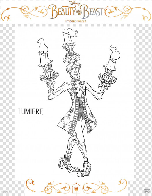 Beauty And The Beast Lumiere Drawing  HD Png DownloadTransparent PNG