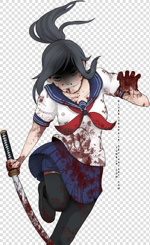 Ayano Aishi Yandere Chan Anime  HD Png DownloadTransparent PNG