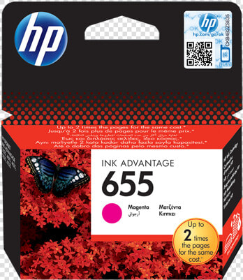 Hp 655 Magenta Ink Cartridge  HD Png DownloadTransparent PNG