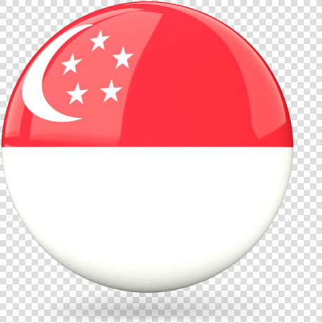 Glossy Round Icon   Singapore Flag Round Icon  HD Png DownloadTransparent PNG