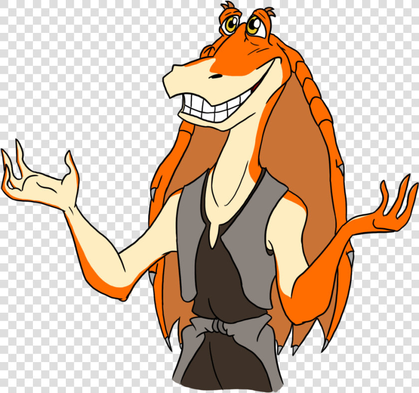 Star Wars Jar Jar Cartoon  HD Png DownloadTransparent PNG