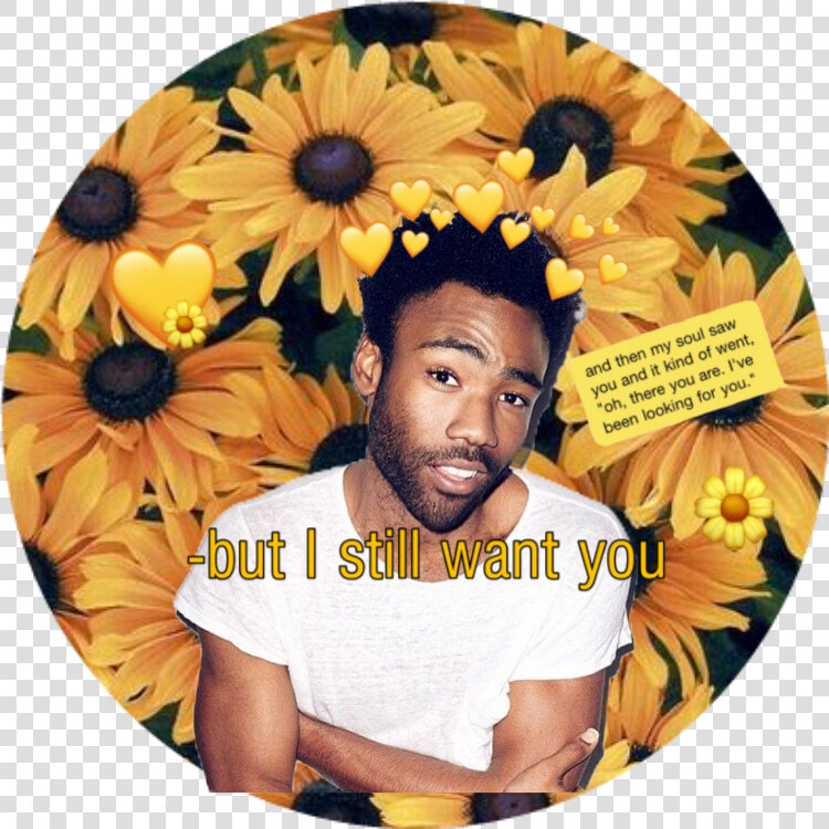  fanart   Yellow Sunflower With Billie Eilish  HD Png DownloadTransparent PNG