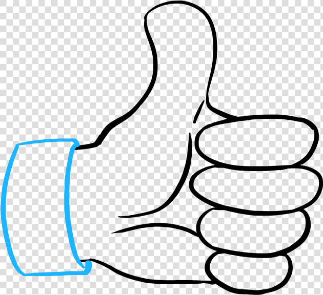 How To Draw Thumbs Up Sign  HD Png DownloadTransparent PNG