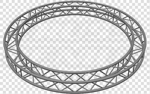 Sq C3 90 Matte Black F34 Square Truss Circle   Eurotruss Truss Circle  HD Png DownloadTransparent PNG