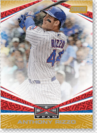 Anthony Rizzo 2019 Topps Stadium Club Baseball Beam   Baseball Player  HD Png DownloadTransparent PNG