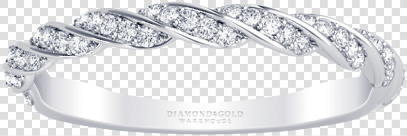 14k Twisted Pave Diamond Wedding Ring   Tiara  HD Png DownloadTransparent PNG