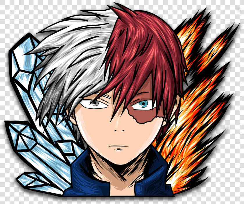 Load Image Into Gallery Viewer  Todoroki Partial Holo  HD Png DownloadTransparent PNG